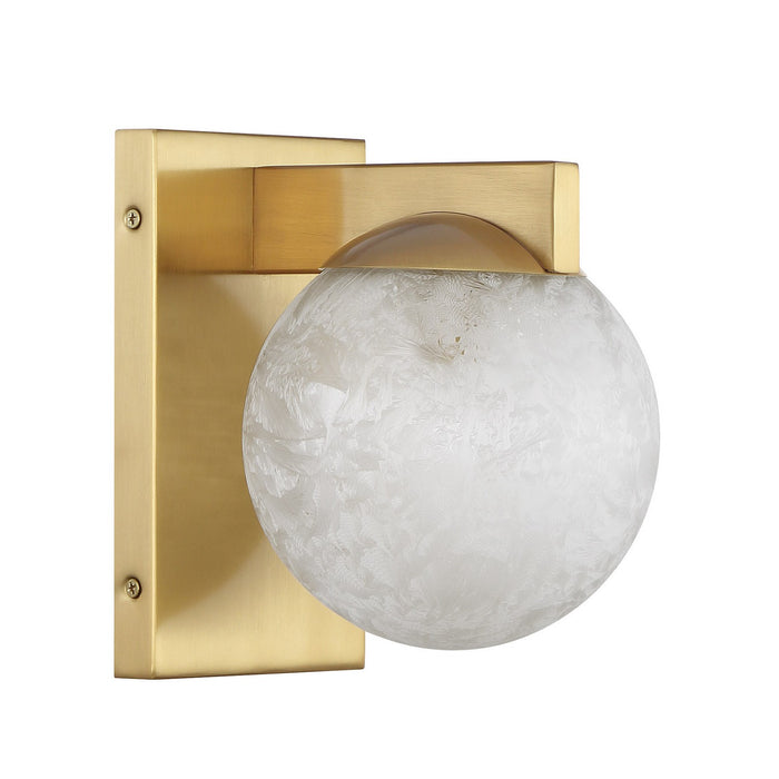 Savoy House 9-1017-1-322 One Light Wall Sconce, Warm Brass