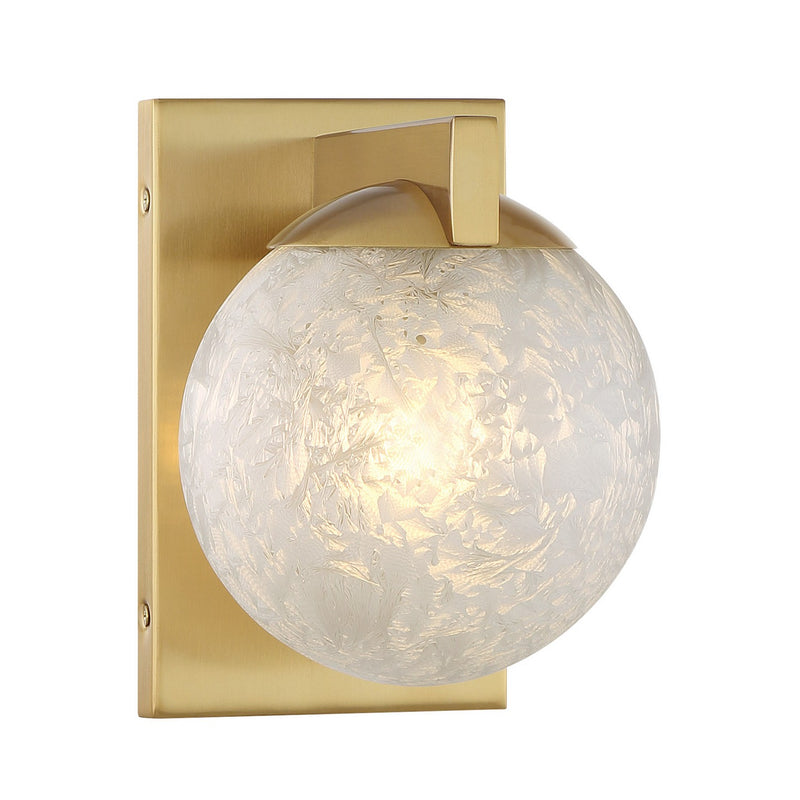 Savoy House 9-1017-1-322 One Light Wall Sconce, Warm Brass