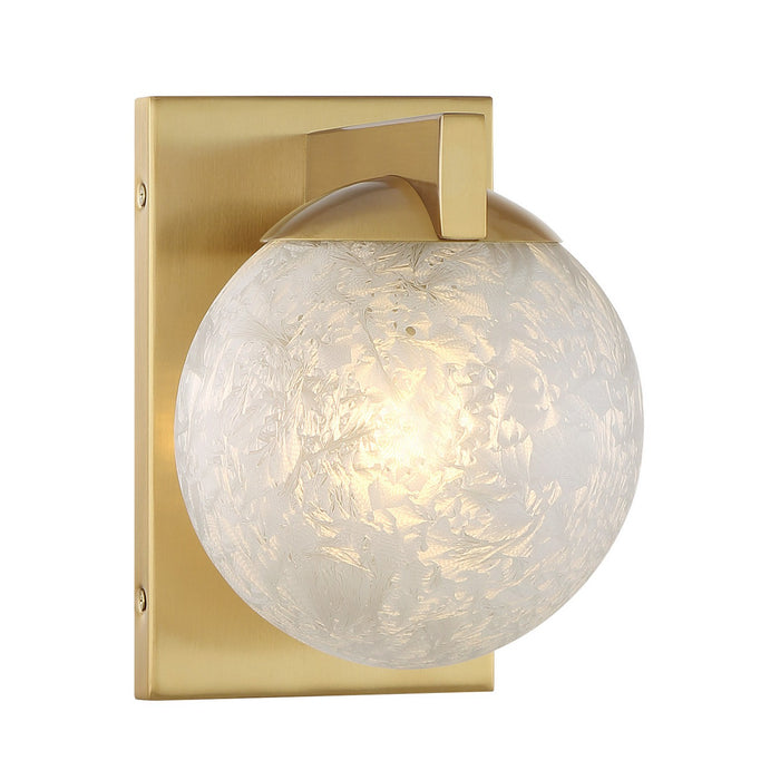Savoy House 9-1017-1-322 One Light Wall Sconce, Warm Brass
