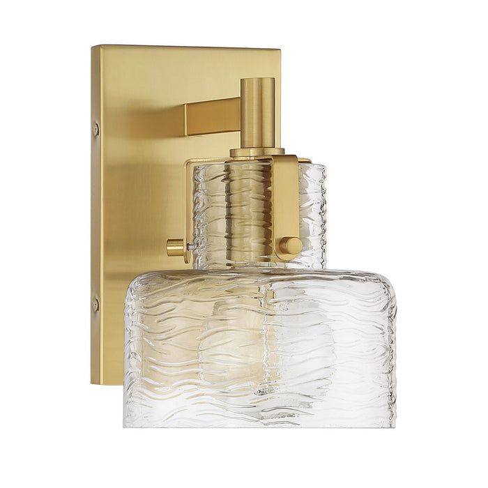 Savoy House 9-1030-1-322 One Light Wall Sconce, Warm Brass