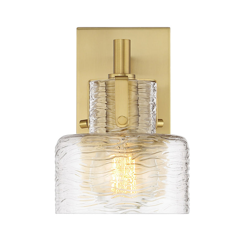 Savoy House 9-1030-1-322 One Light Wall Sconce, Warm Brass