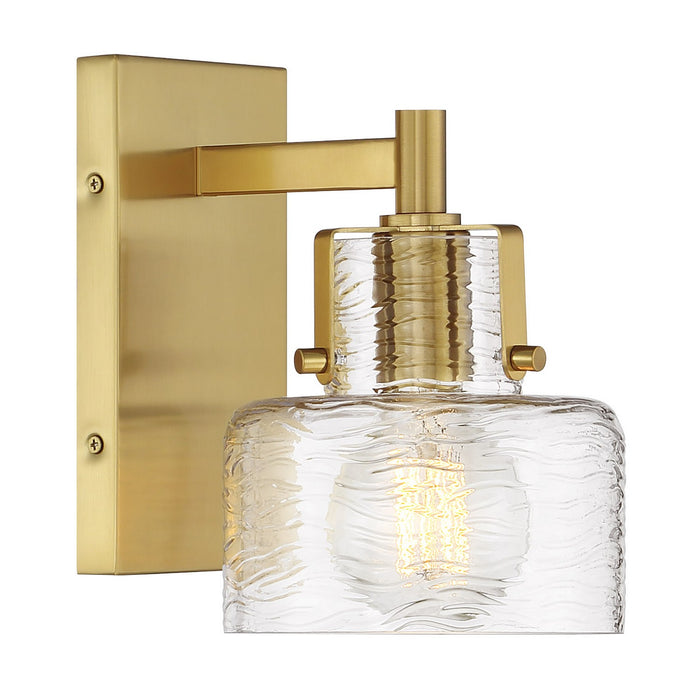 Savoy House 9-1030-1-322 One Light Wall Sconce, Warm Brass
