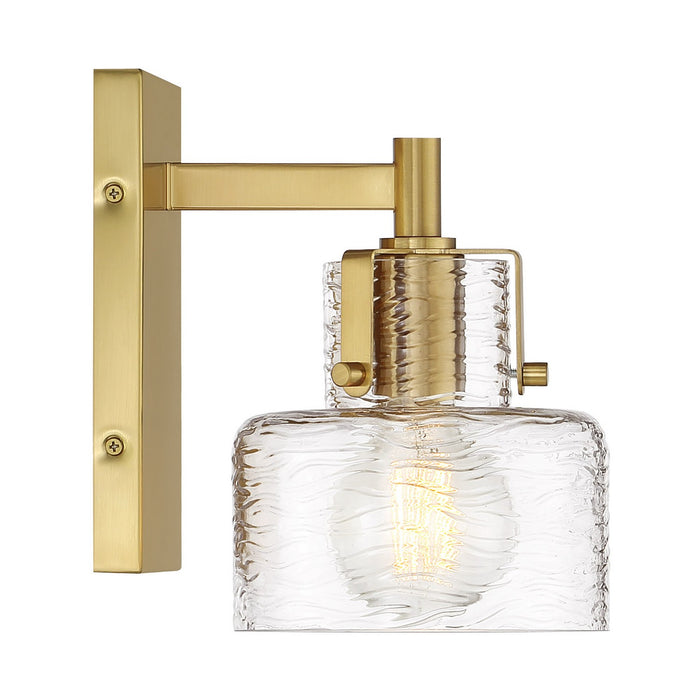 Savoy House 9-1030-1-322 One Light Wall Sconce, Warm Brass