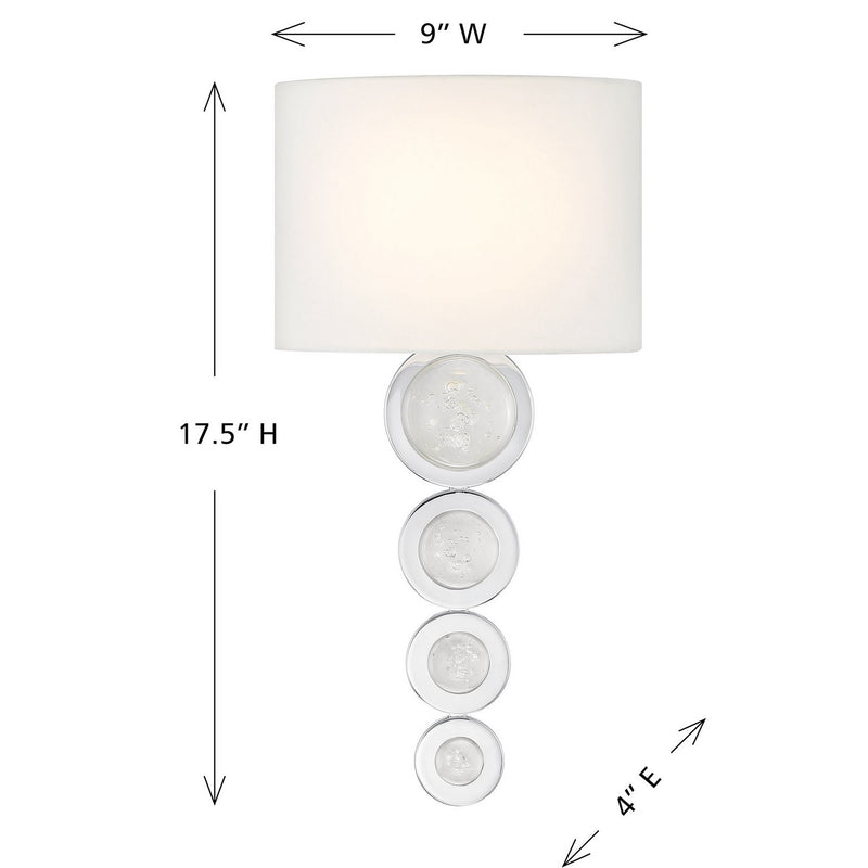 Savoy House 9-1032-1-11 LED Wall Sconce, Chrome