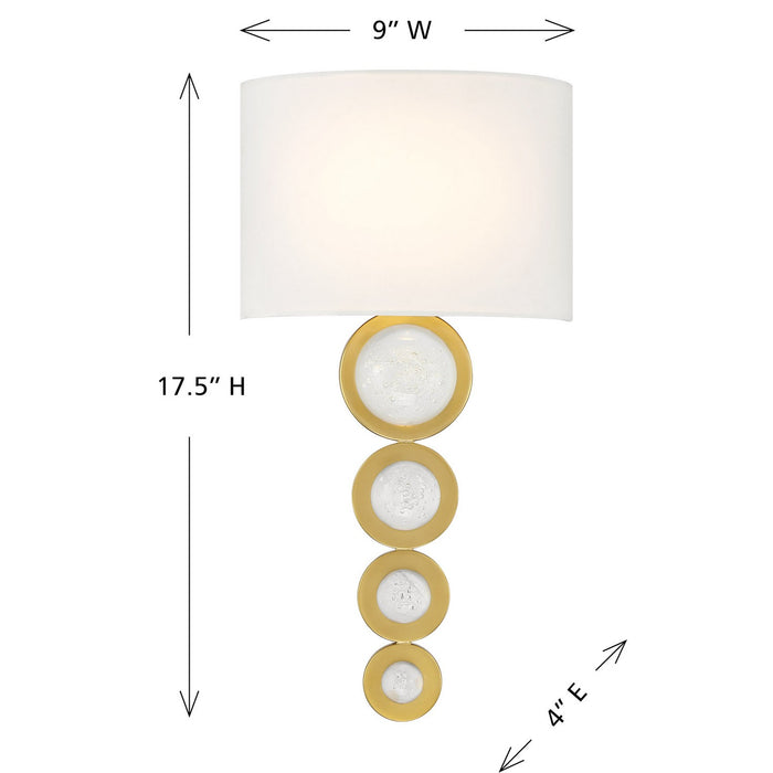 Savoy House 9-1032-1-322 LED Wall Sconce, Warm Brass