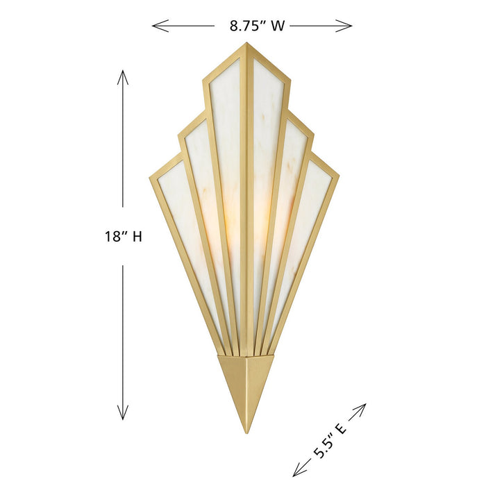 Savoy House 9-1037-1-322 LED Wall Sconce, Warm Brass