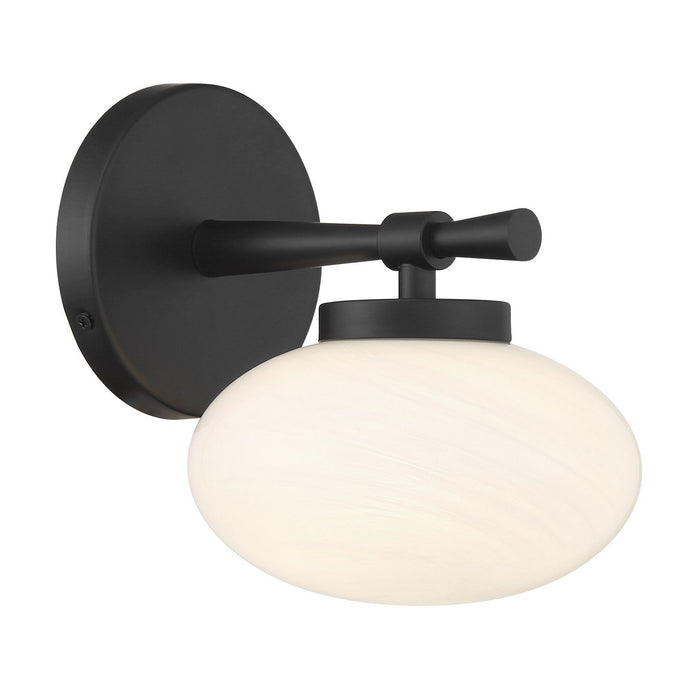 Savoy House 9-1050-1-BK One Light Wall Sconce, Matte Black