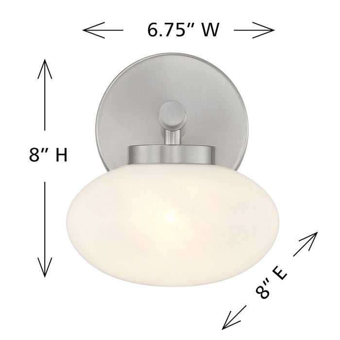 Savoy House 9-1050-1-SN One Light Wall Sconce, Satin Nickel
