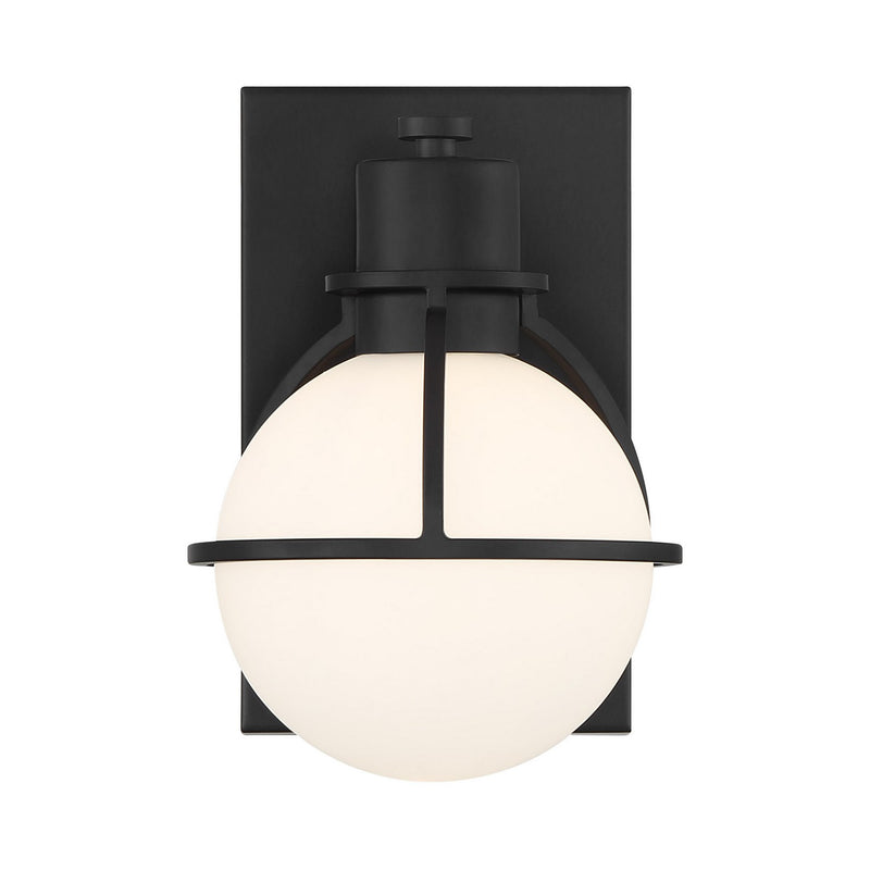 Savoy House 9-1060-1-BK One Light Wall Sconce, Matte Black