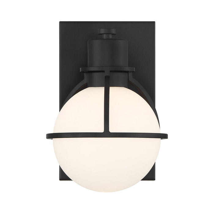 Savoy House 9-1060-1-BK One Light Wall Sconce, Matte Black