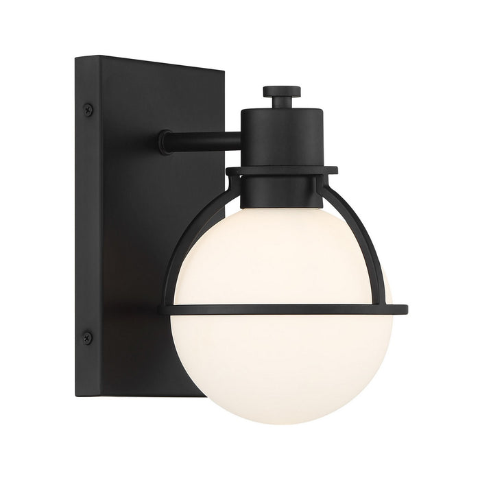 Savoy House 9-1060-1-BK One Light Wall Sconce, Matte Black
