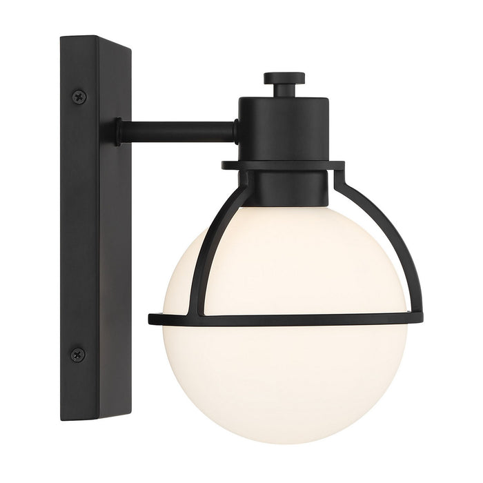 Savoy House 9-1060-1-BK One Light Wall Sconce, Matte Black