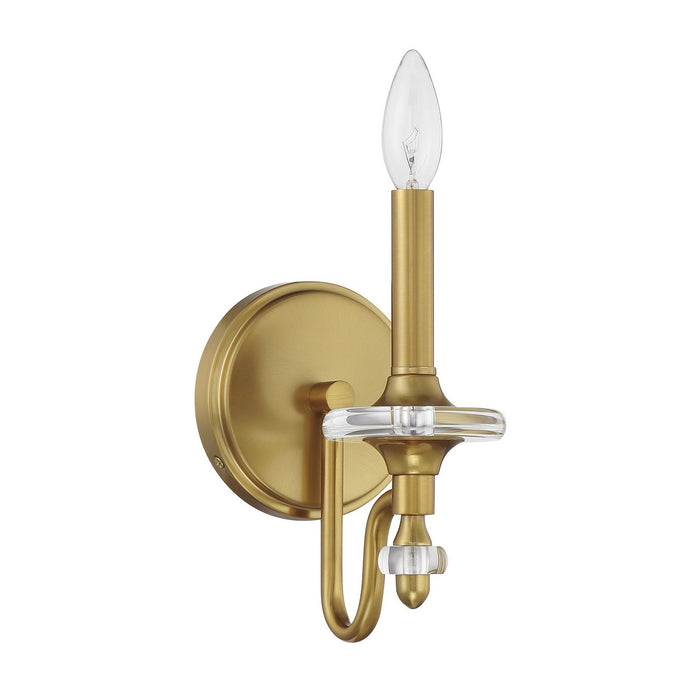 Savoy House 9-1360-1-322 One Light Wall Sconce, Warm Brass