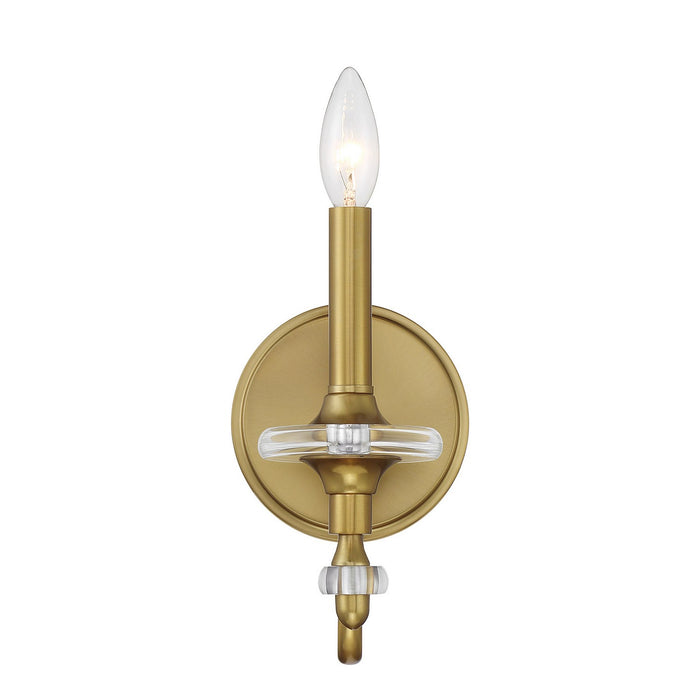 Savoy House 9-1360-1-322 One Light Wall Sconce, Warm Brass