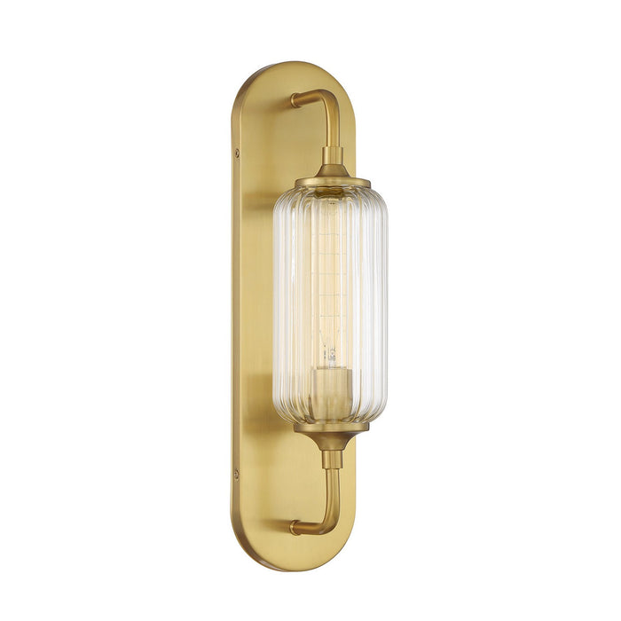 Savoy House 9-3024-1-322 One Light Wall Sconce, Warm Brass
