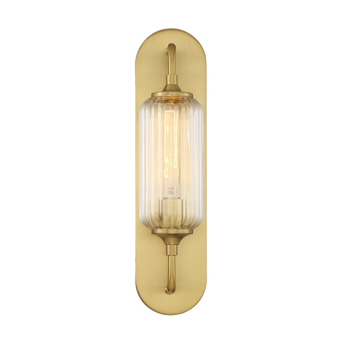 Savoy House 9-3024-1-322 One Light Wall Sconce, Warm Brass