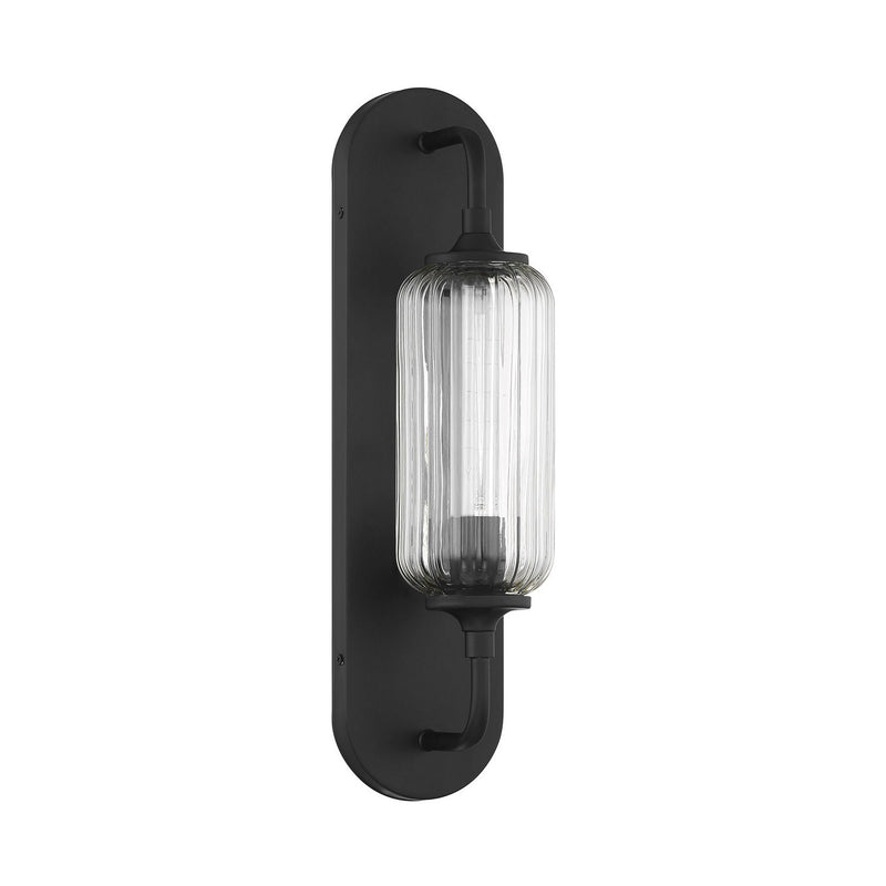 Savoy House 9-3024-1-BK One Light Wall Sconce, Matte Black