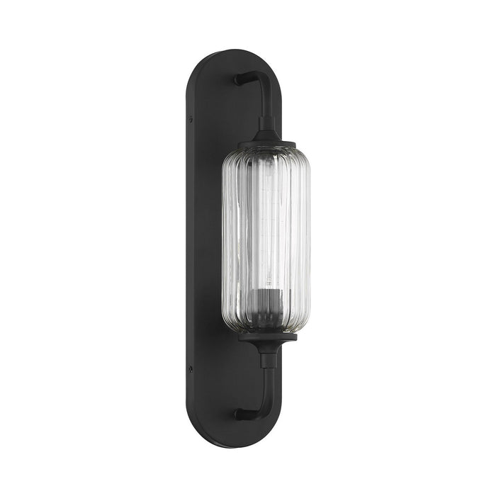 Savoy House 9-3024-1-BK One Light Wall Sconce, Matte Black