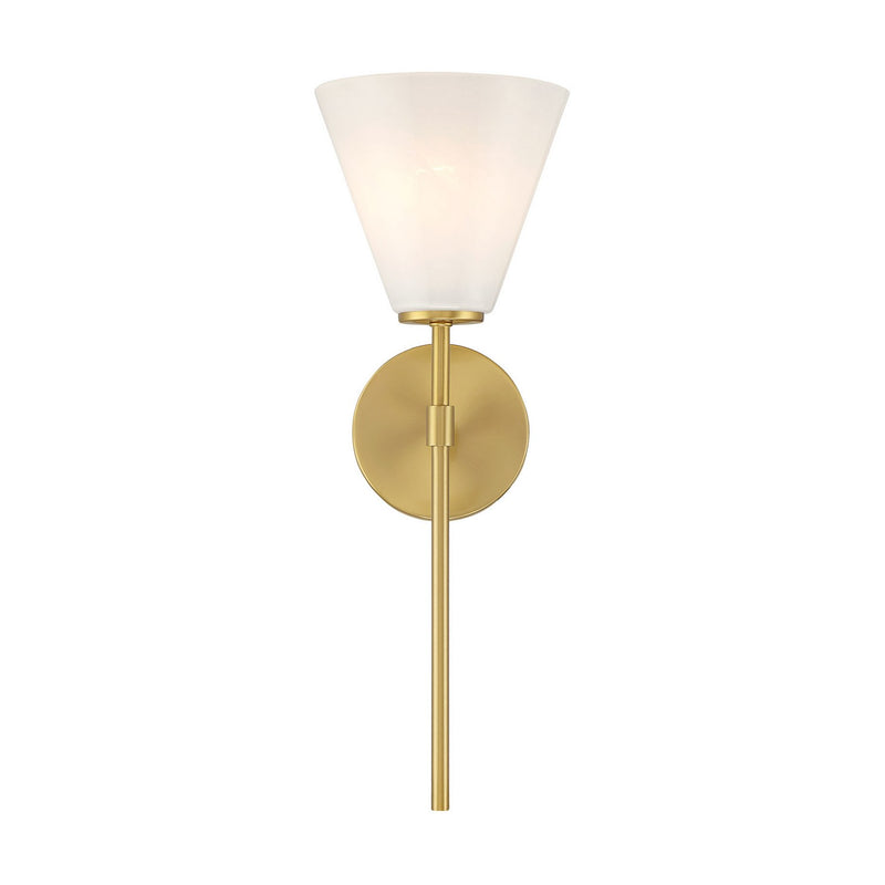 Savoy House 9-4010-1-322 One Light Wall Sconce, Warm Brass