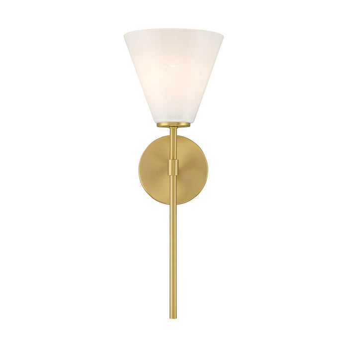 Savoy House 9-4010-1-322 One Light Wall Sconce, Warm Brass