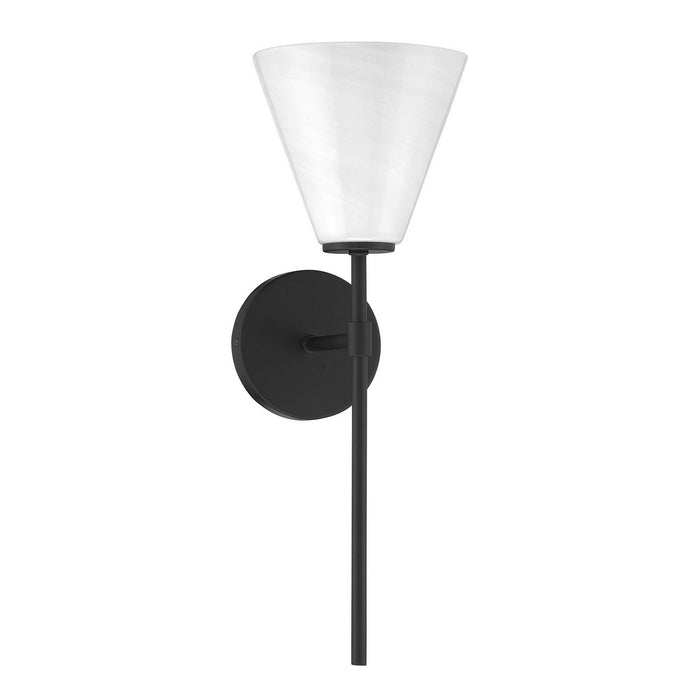 Savoy House 9-4010-1-89 One Light Wall Sconce, Matte Black