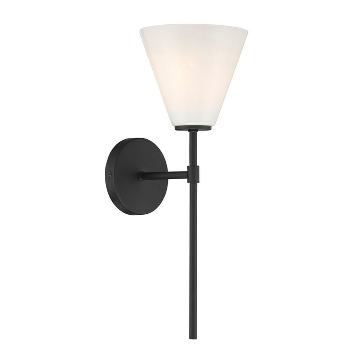 Savoy House 9-4010-1-89 One Light Wall Sconce, Matte Black