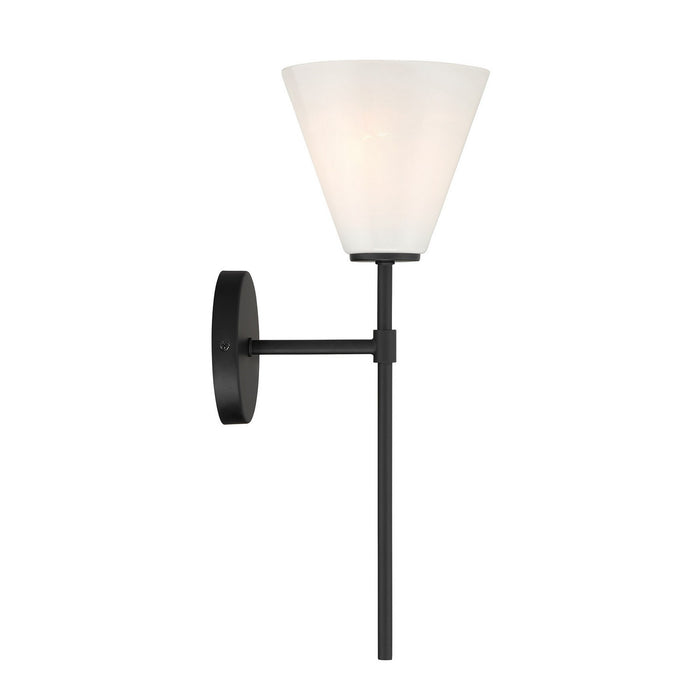 Savoy House 9-4010-1-89 One Light Wall Sconce, Matte Black