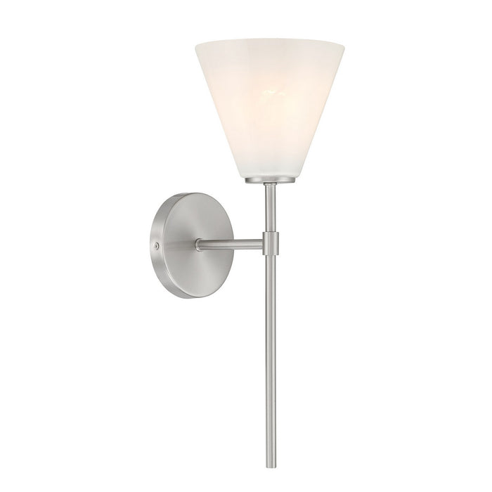 Savoy House 9-4010-1-SN One Light Wall Sconce, Satin Nickel