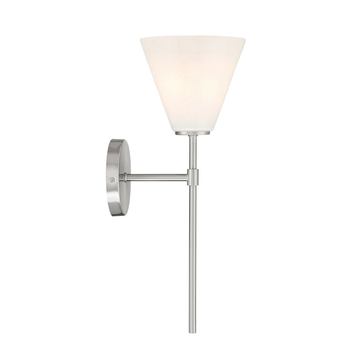 Savoy House 9-4010-1-SN One Light Wall Sconce, Satin Nickel