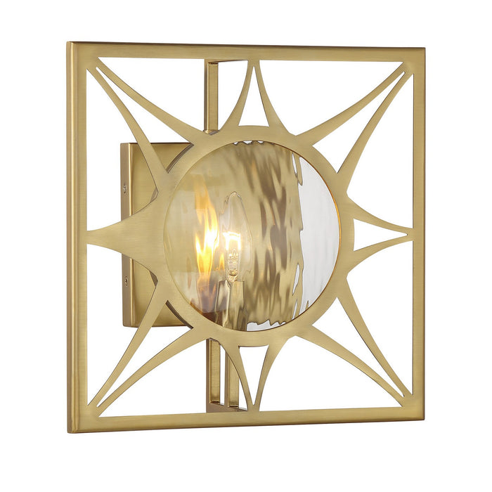 Savoy House 9-5064-1-322 One Light Wall Sconce, Warm Brass