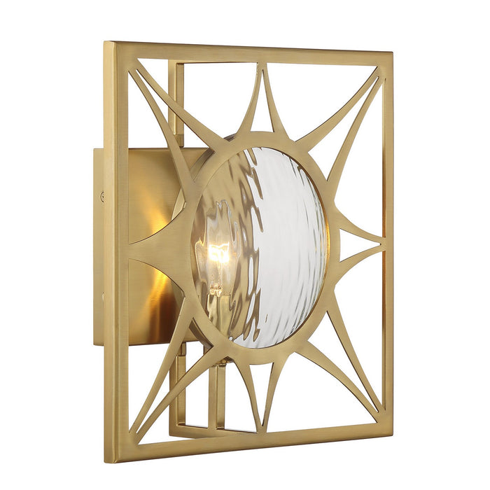 Savoy House 9-5064-1-322 One Light Wall Sconce, Warm Brass