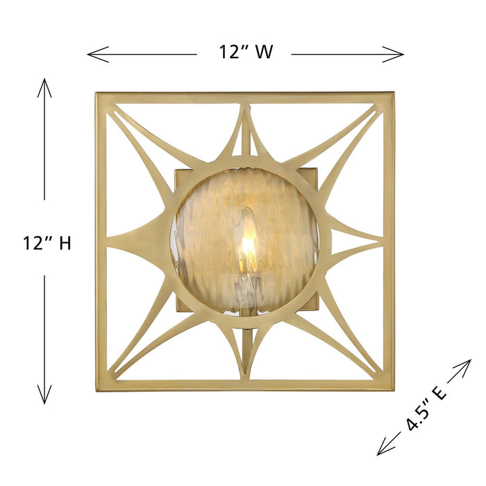 Savoy House 9-5064-1-322 One Light Wall Sconce, Warm Brass
