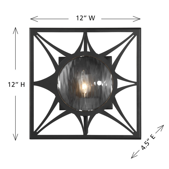 Savoy House 9-5064-1-89 One Light Wall Sconce, Matte Black