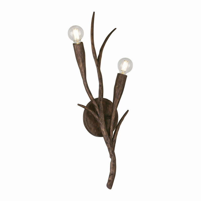 Savoy House 9-5399-2-105 Two Light Wall Sconce, Bark