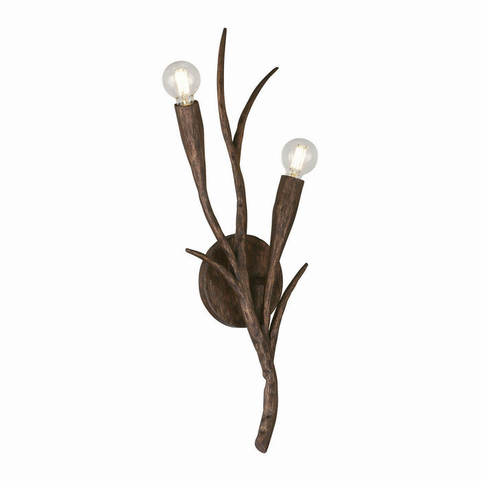 Savoy House 9-5399-2-105 Two Light Wall Sconce, Bark