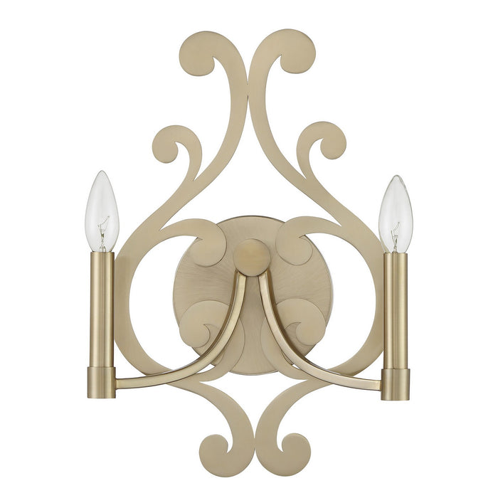 Savoy House 9-6094-2-127 Two Light Wall Sconce, Noble Brass