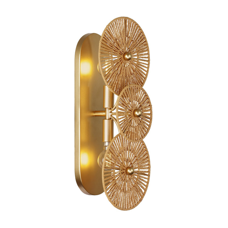 Savoy House 9-6382-2-60 Two Light Wall Sconce, Distressed Gold