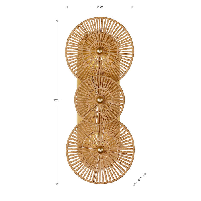 Savoy House 9-6382-2-60 Two Light Wall Sconce, Distressed Gold