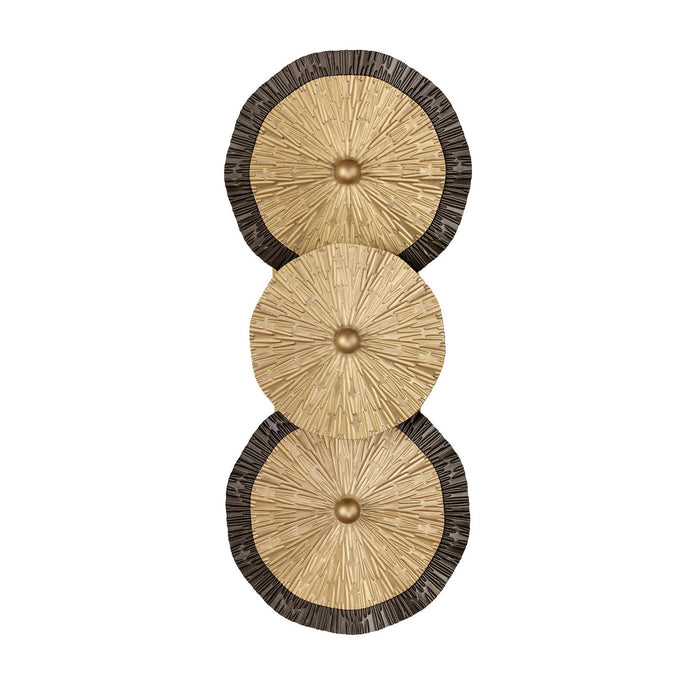 Savoy House 9-6383-2-61 Two Light Wall Sconce, Distressed Gold and Bronze