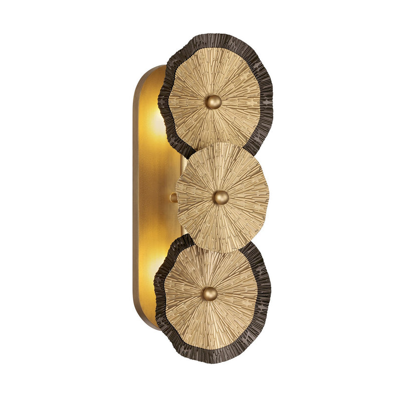 Savoy House 9-6383-2-61 Two Light Wall Sconce, Distressed Gold and Bronze
