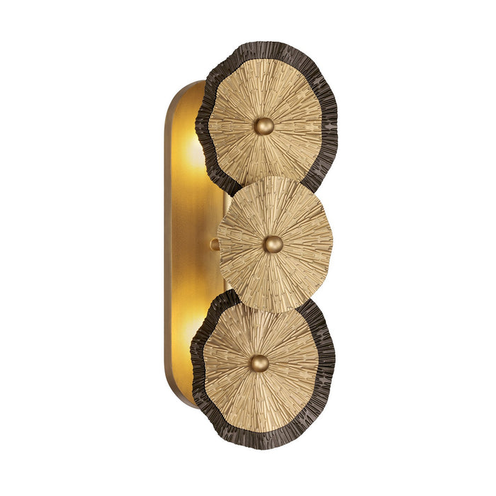 Savoy House 9-6383-2-61 Two Light Wall Sconce, Distressed Gold and Bronze