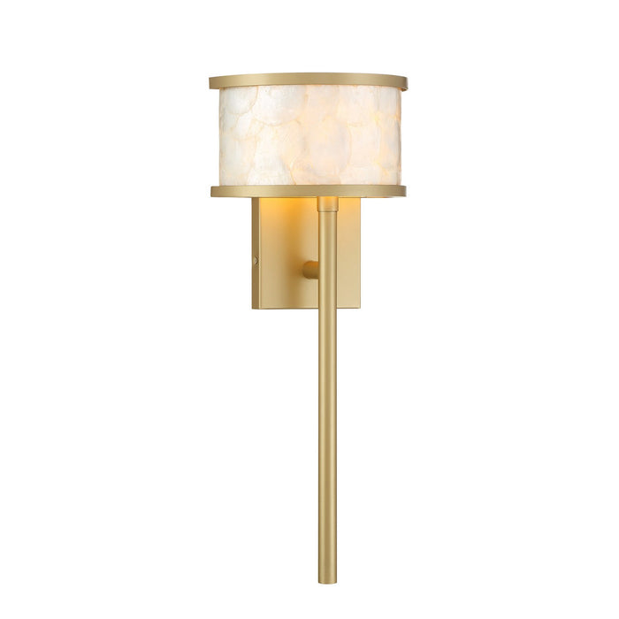 Savoy House 9-6491-1-328 One Light Wall Sconce, Spun Gold