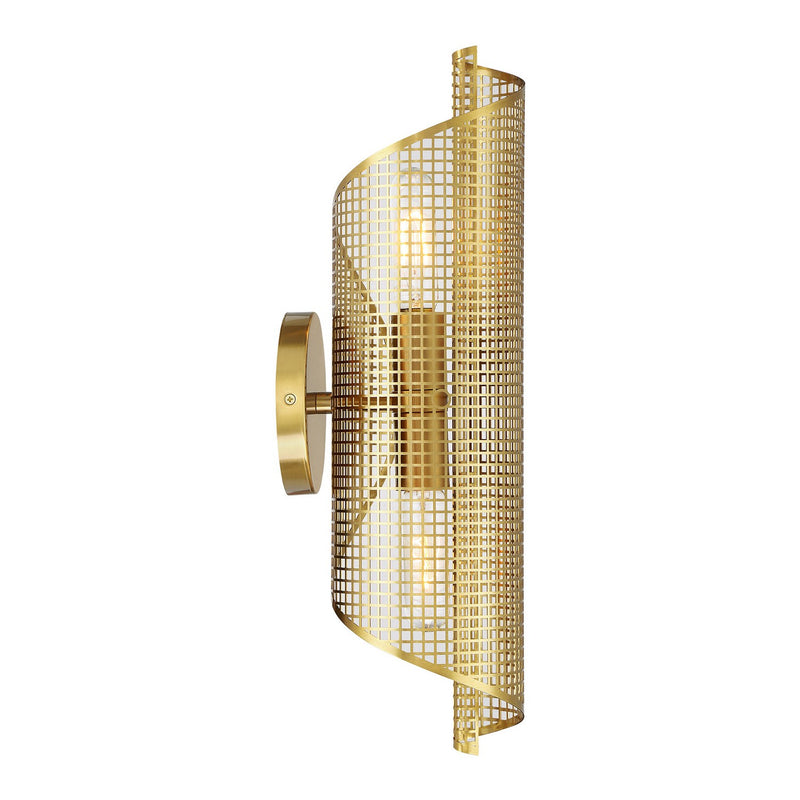 Savoy House 9-8030-2-322 Two Light Wall Sconce, Warm Brass