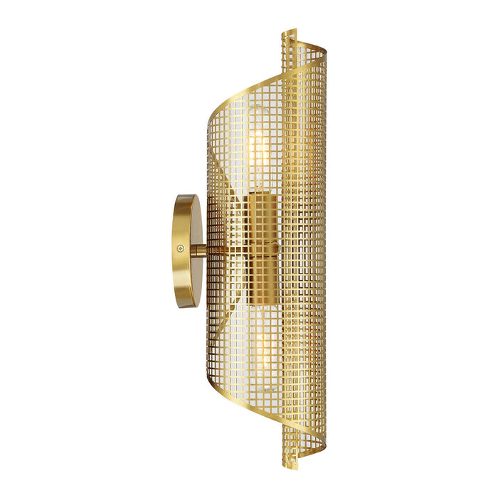 Savoy House 9-8030-2-322 Two Light Wall Sconce, Warm Brass