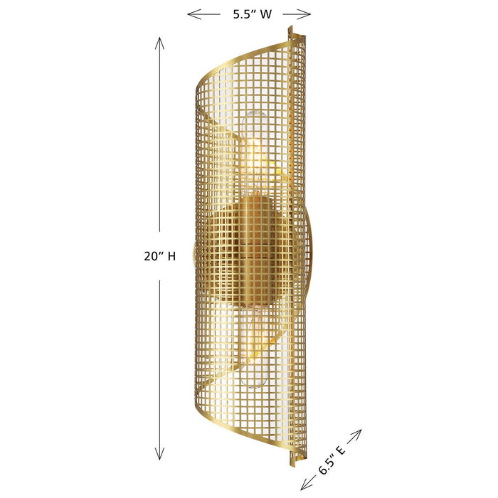 Savoy House 9-8030-2-322 Two Light Wall Sconce, Warm Brass