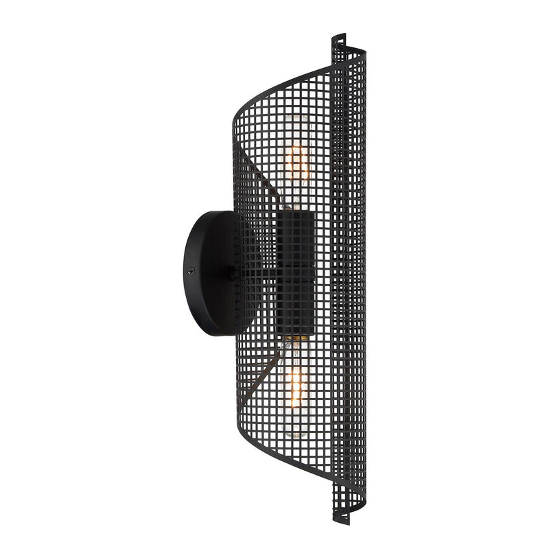 Savoy House 9-8030-2-89 Two Light Wall Sconce, Matte Black