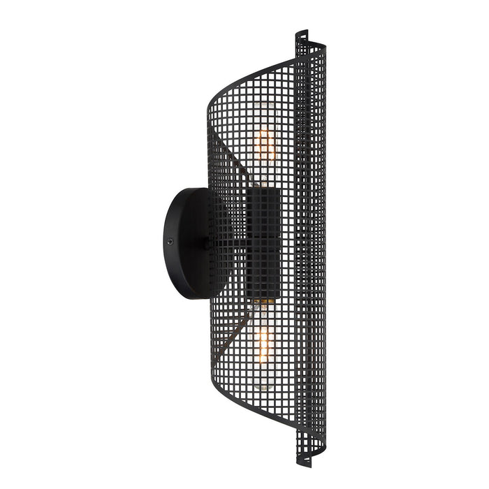 Savoy House 9-8030-2-89 Two Light Wall Sconce, Matte Black