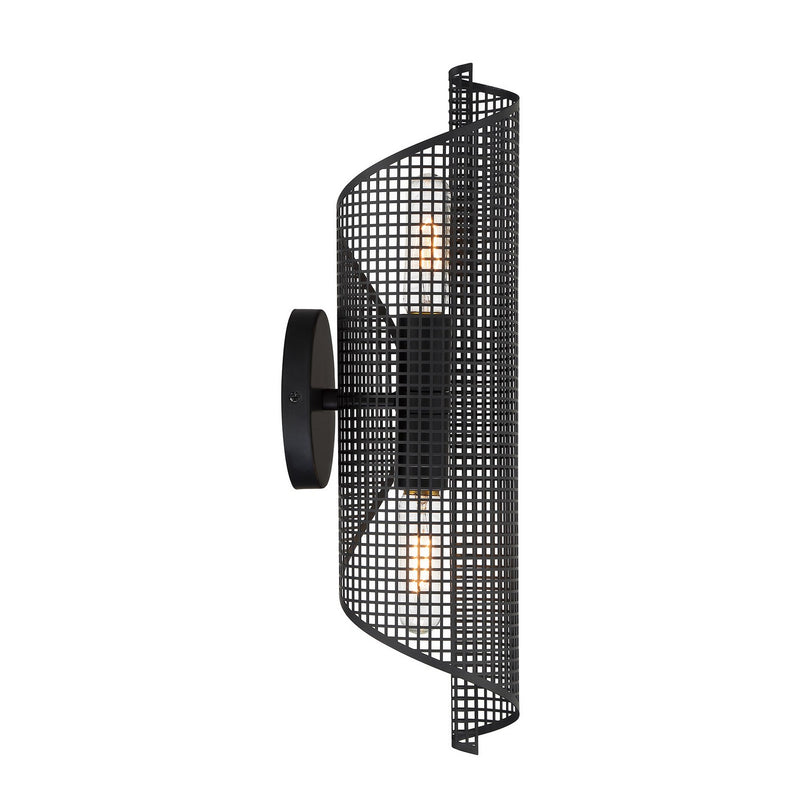 Savoy House 9-8030-2-89 Two Light Wall Sconce, Matte Black