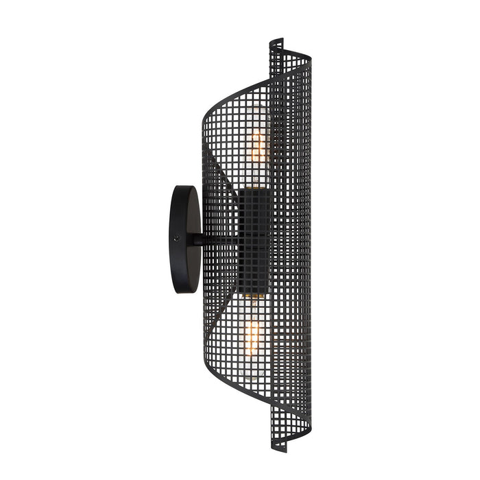 Savoy House 9-8030-2-89 Two Light Wall Sconce, Matte Black