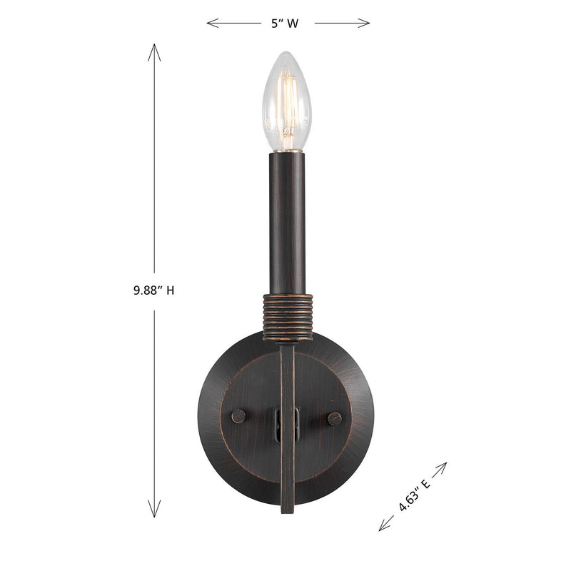 Savoy House 9-8168-1-26 One Light Wall Sconce, Champagne Mist